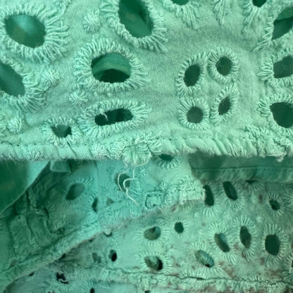 Lilly Pulitzer Chrisella Eyelet Midi Shirt Dress - Floral - Green/Gustavia Green Beach Paradise Eyelet - 10