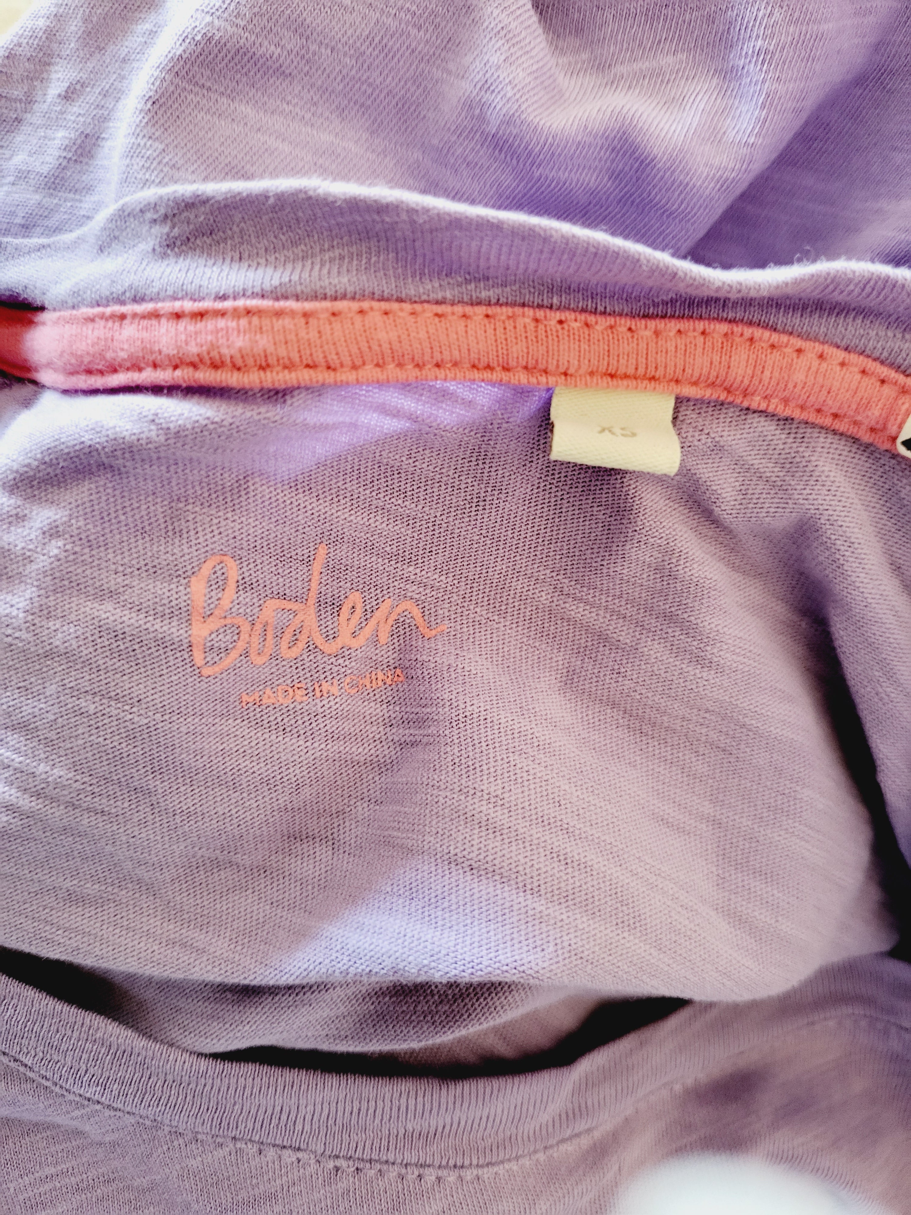 Boden long sleeve tee with stripe arm