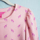 Lilly Pulitzer Puff Sleeve Jansen Sweatshirt - Animal - Pink/Peach Hyacinth Me And My Minnie - S