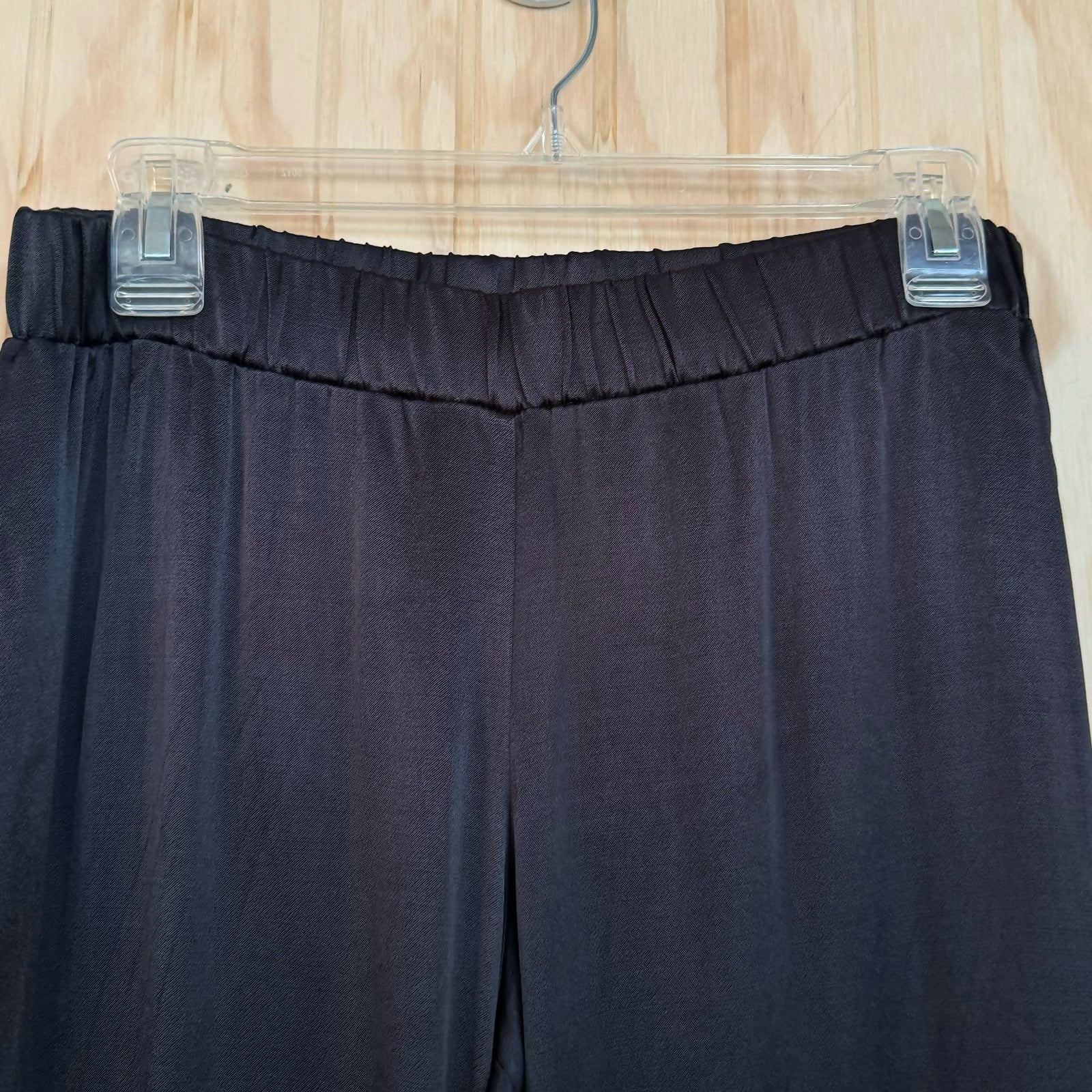 Reconnect Satin Wide Leg Maternity Pants - Black - MM NWT