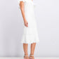 Lauren Ralph Lauren Janicia Crepe Sheath Dress - /Off White - 10