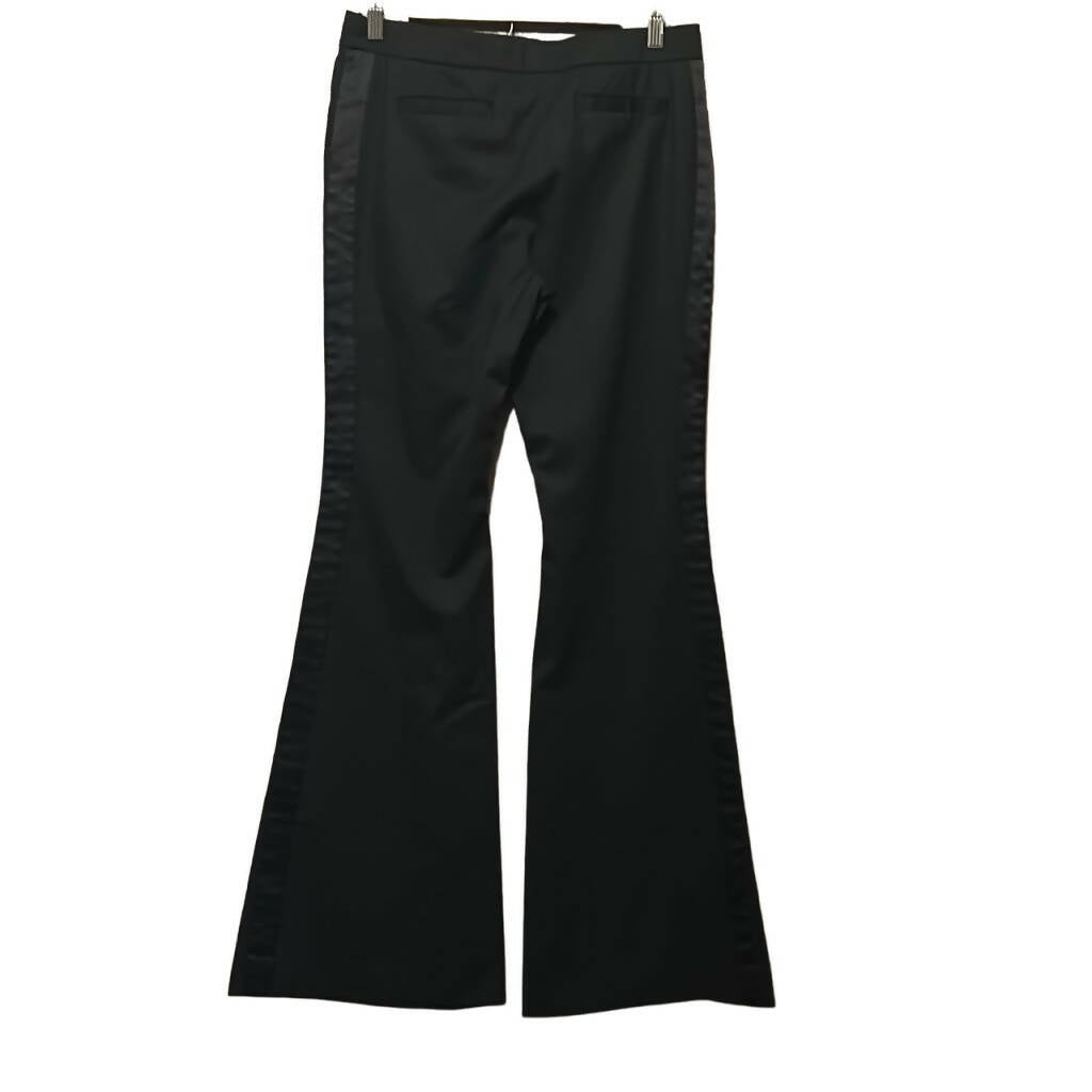 Rachel Zoe Mid-Rise Wool-Blend Flared Trousers - Black