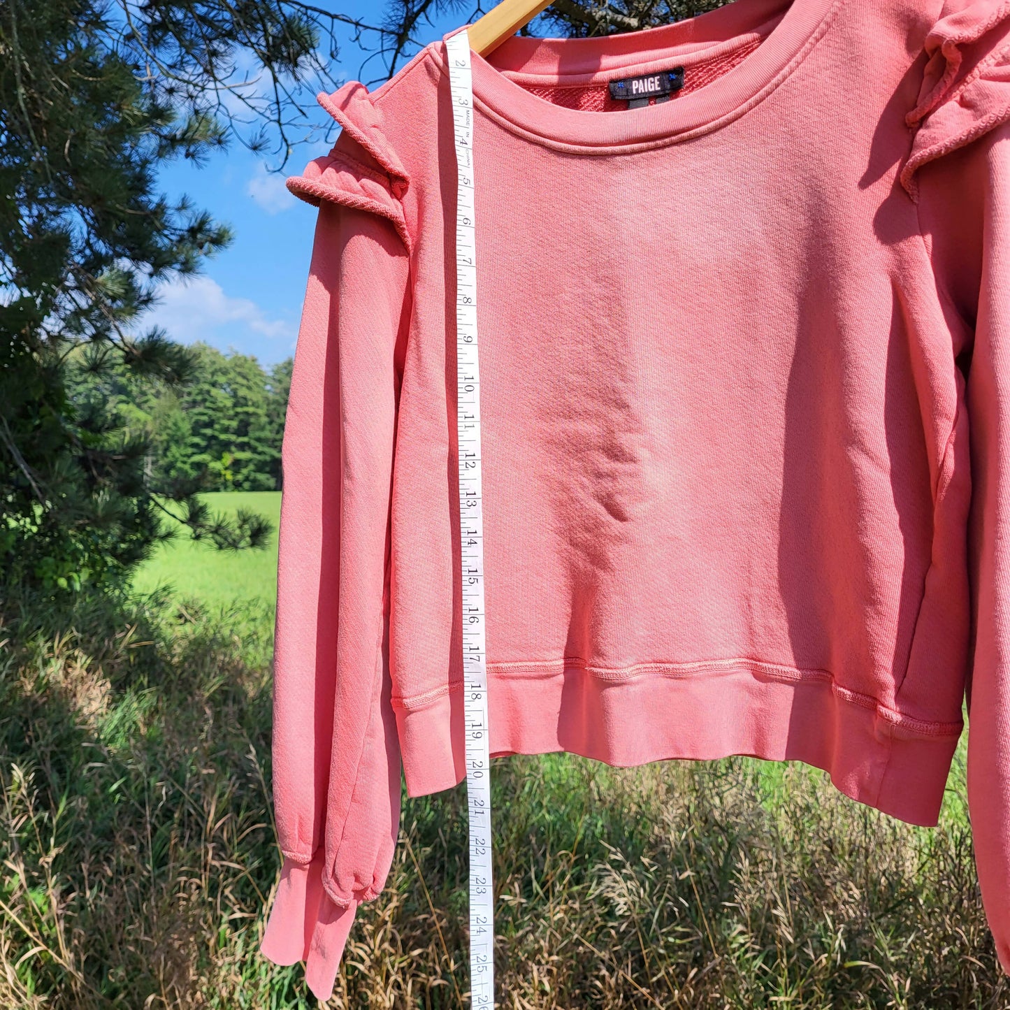 Paige Long Sleeve Panelo Sweatshirt - /Pink - XS