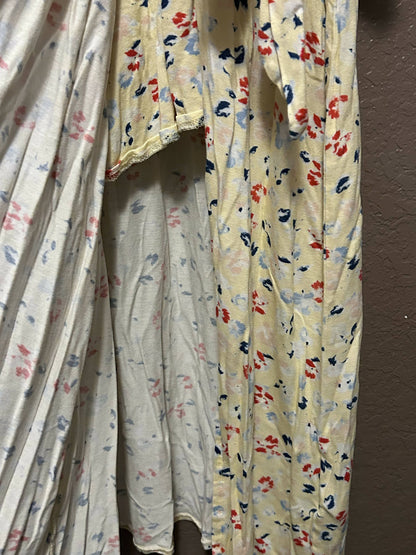 French Connection Short Sleeve V-Neck Wrap Floral Midi Dress