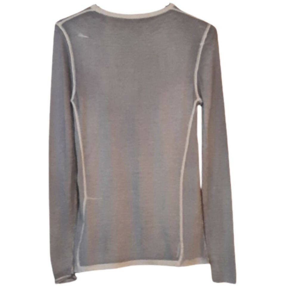 Kokun Overdyed Fitted Cashmere Crew Neck - Silver