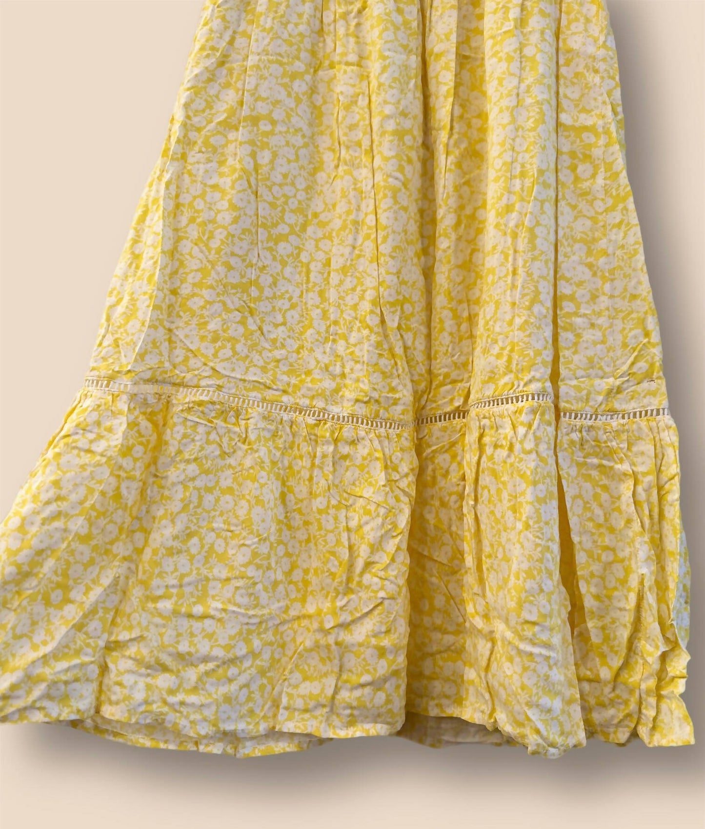 Lost + Wander Sweet Summer Daze Midi Dress - Floral - Yellow Multi/Yellow White Floral