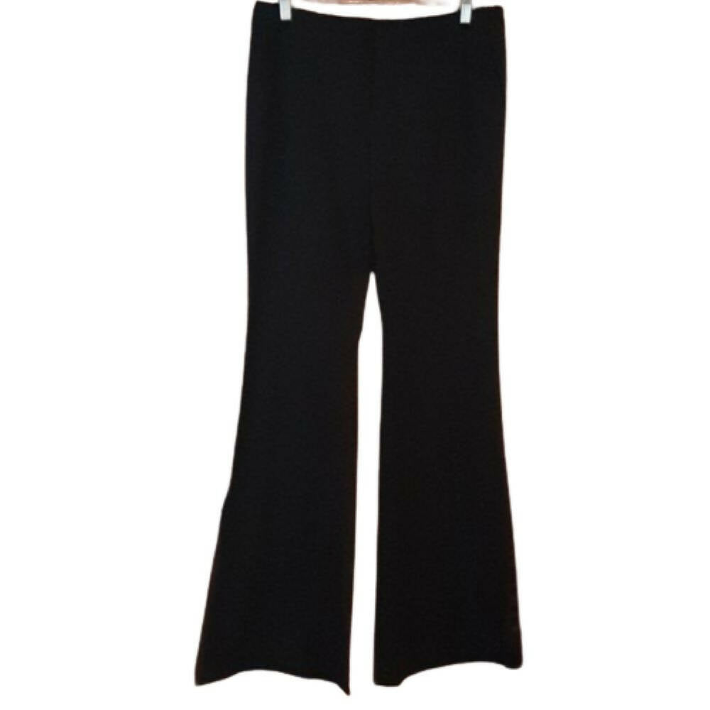 Rachel Zoe Mid-Rise Wool-Blend Flared Trousers - Black