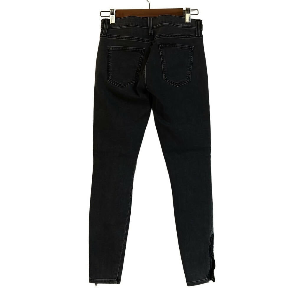 Current Elliott Mid-Rise Zipper Detail Skinny Jeans