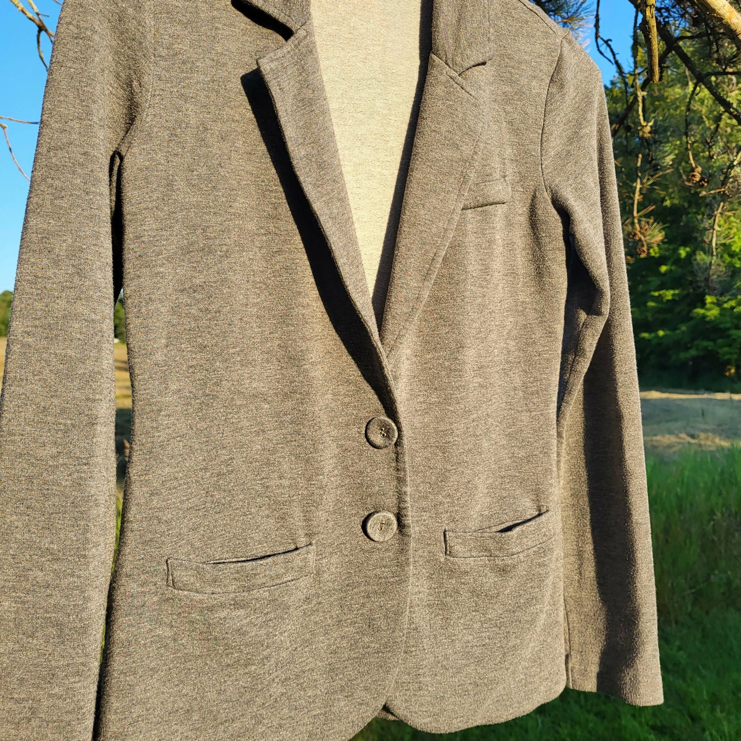 Tart  Long Sleeve 2-Button Soft Blazer - /Gray - S