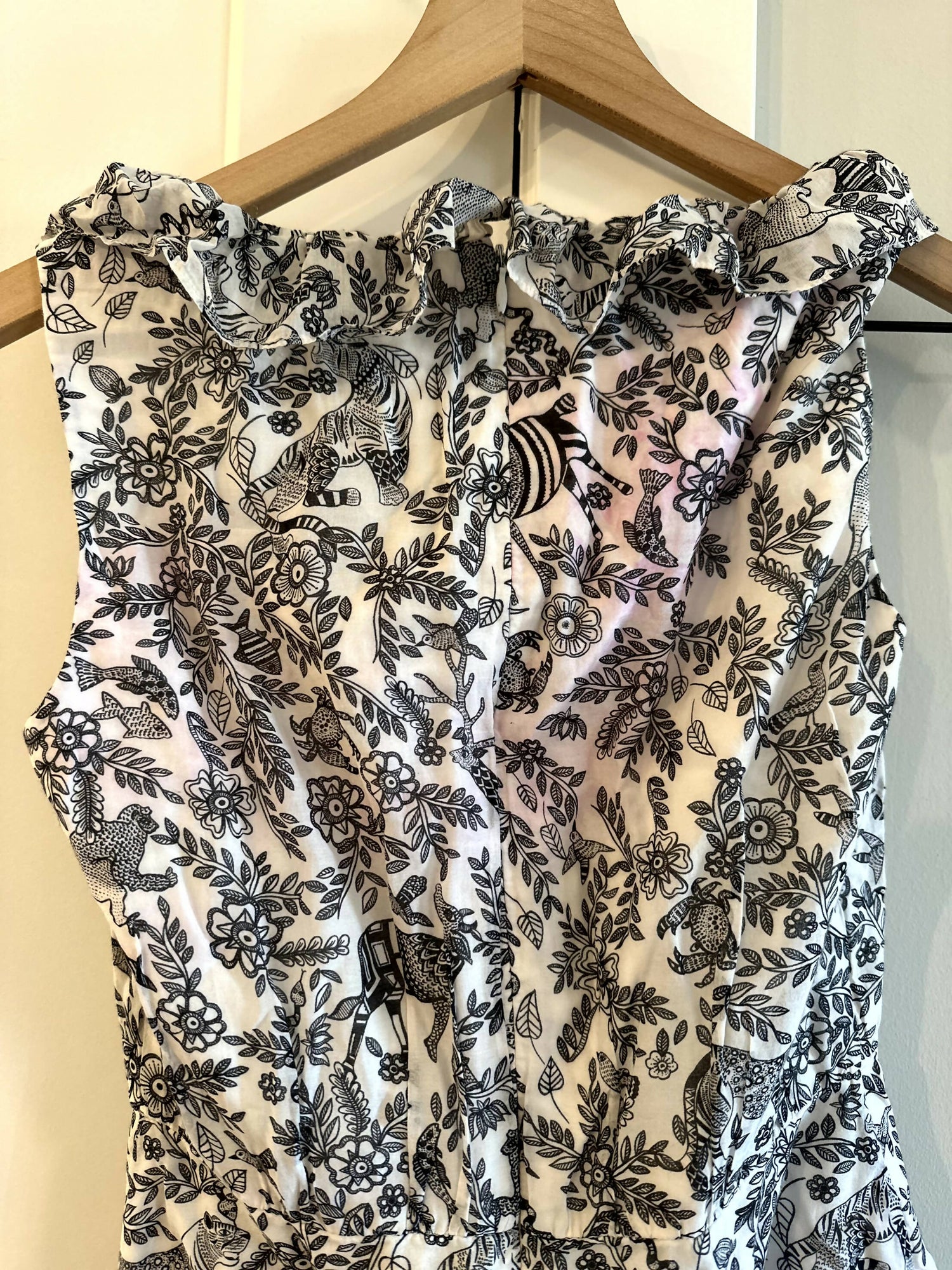 Saloni Misha Mini Dress - Floral - White Multi/Ivory Rashastan Black