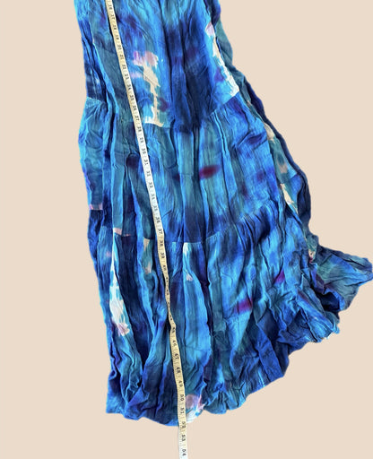 BB Dakota Spaghetti Strap Water Goddess Dress - Tie Dye - Blue Multi/Blue