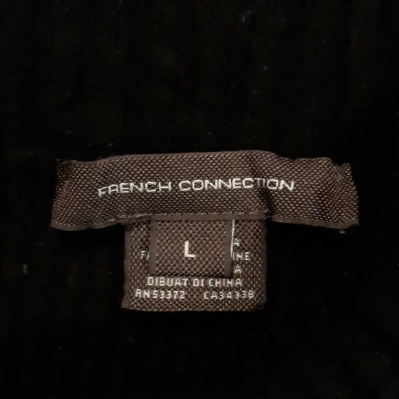 French Connection Orla Balloon Sleeve Turtleneck Wool Sweater - Black