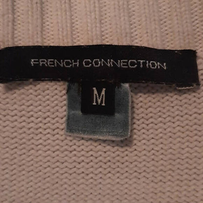 French Connection Long Sleeve Open Knit Sweater - /White