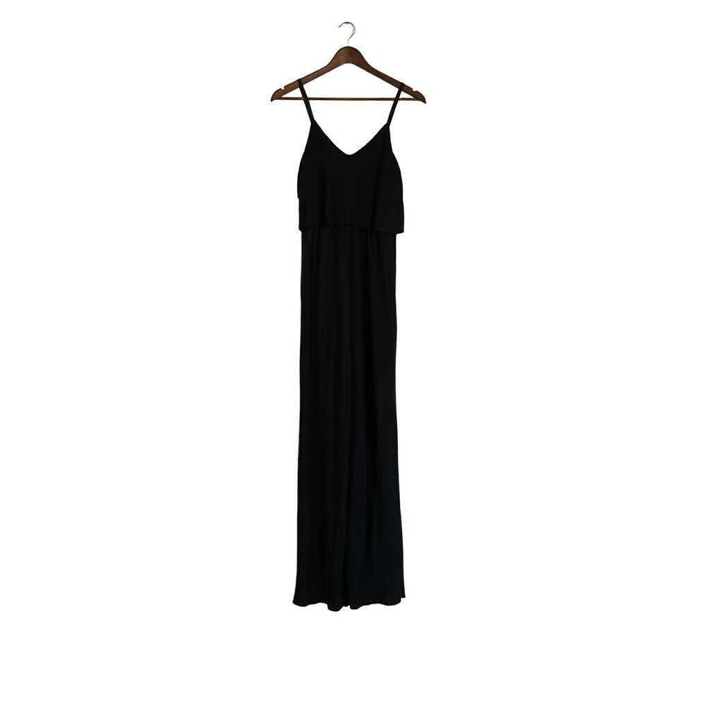 Catherine Catherine Malandrino V-Neck Wide Leg Jumpsuit - Black