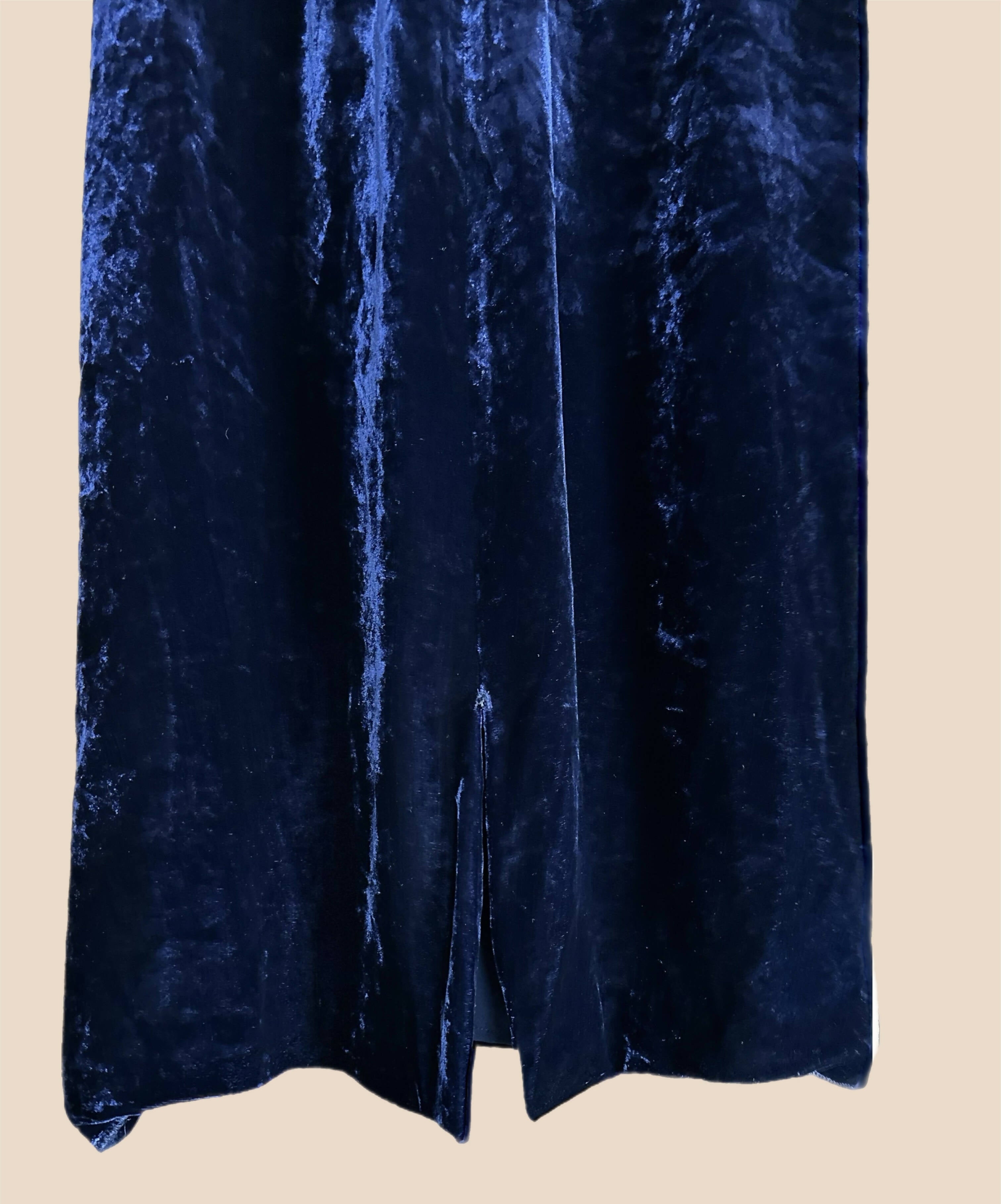 Club Monaco Velvet Drawstring Pleated Midi Skirt