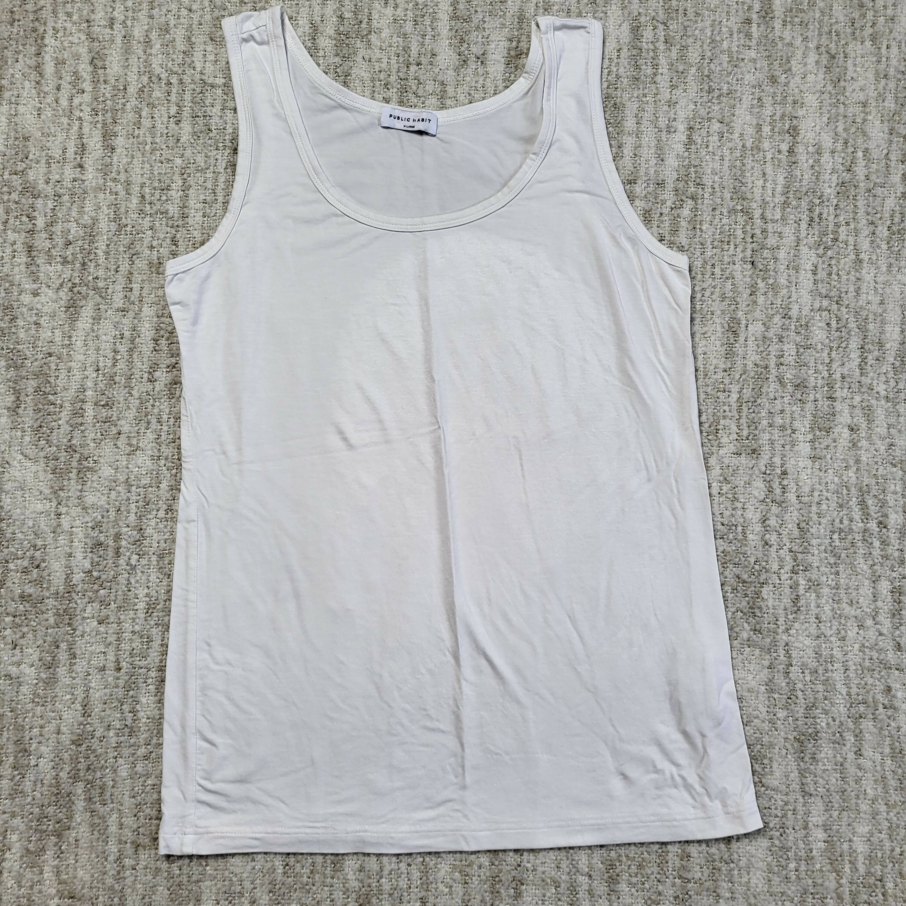 Public Habit Modal Tank Top - White - XL