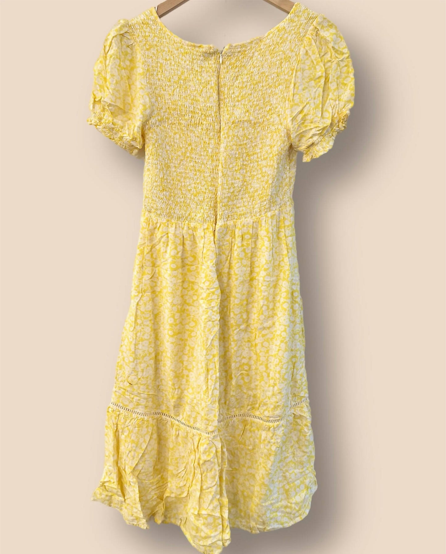 Lost + Wander Sweet Summer Daze Midi Dress - Floral - Yellow Multi/Yellow White Floral