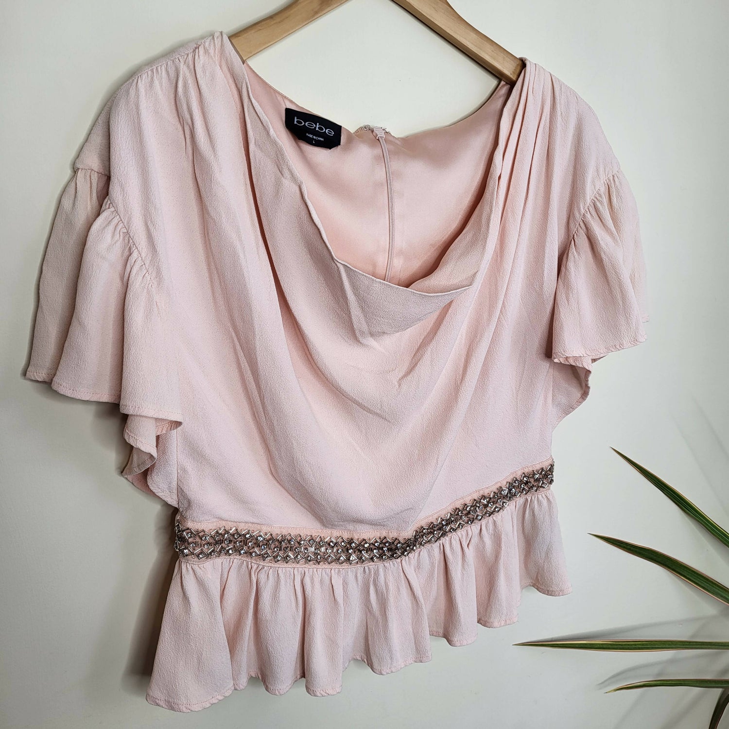 Bebe Drop Shoulder Top - /Pink