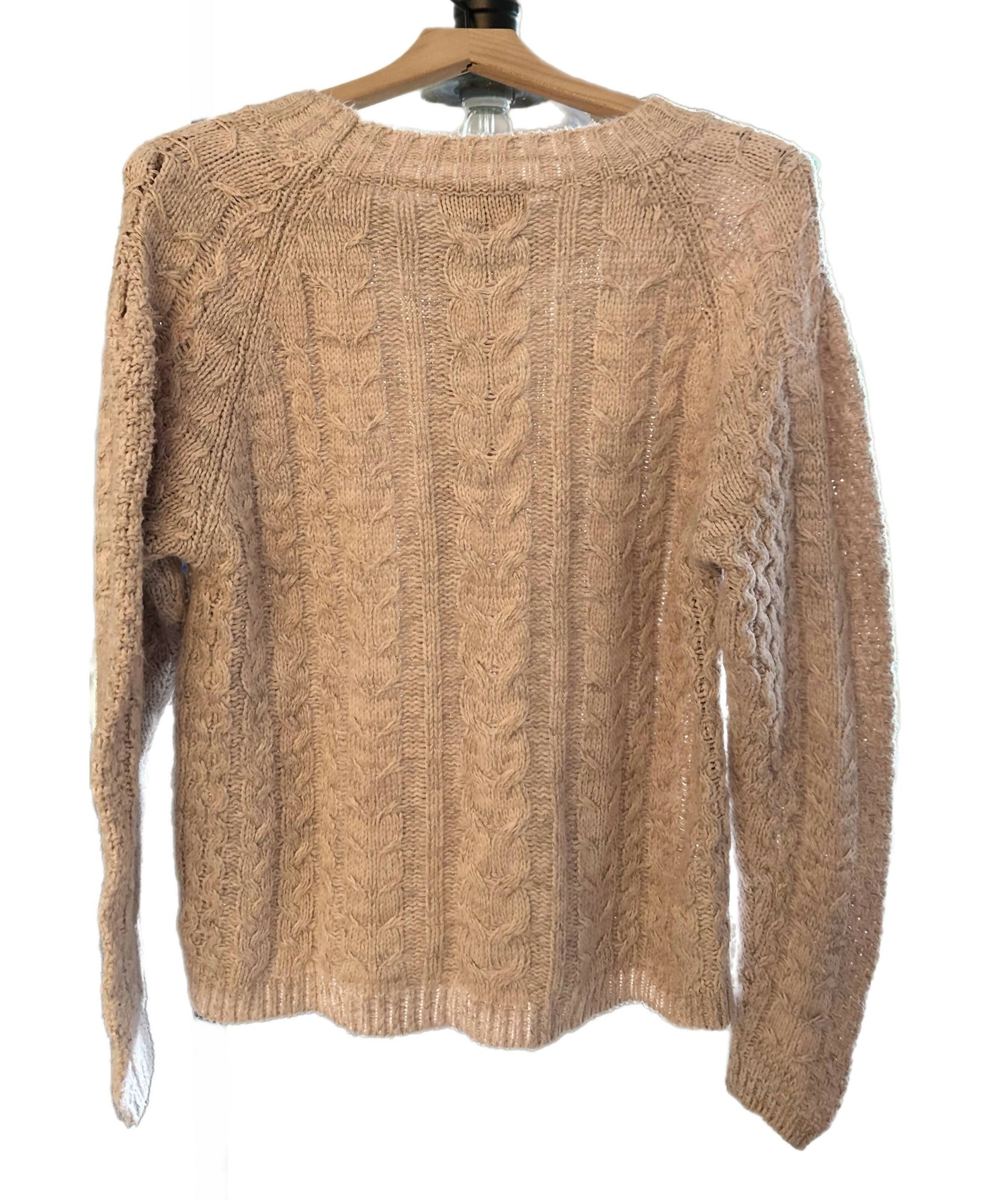 John &amp; Jenn Cable Knit Sweater - Pink