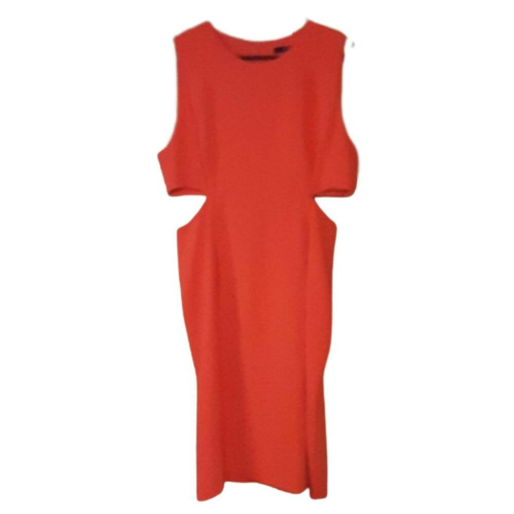 Trina Turk Side Cutout Sleeveless Mini Dress - /Orange