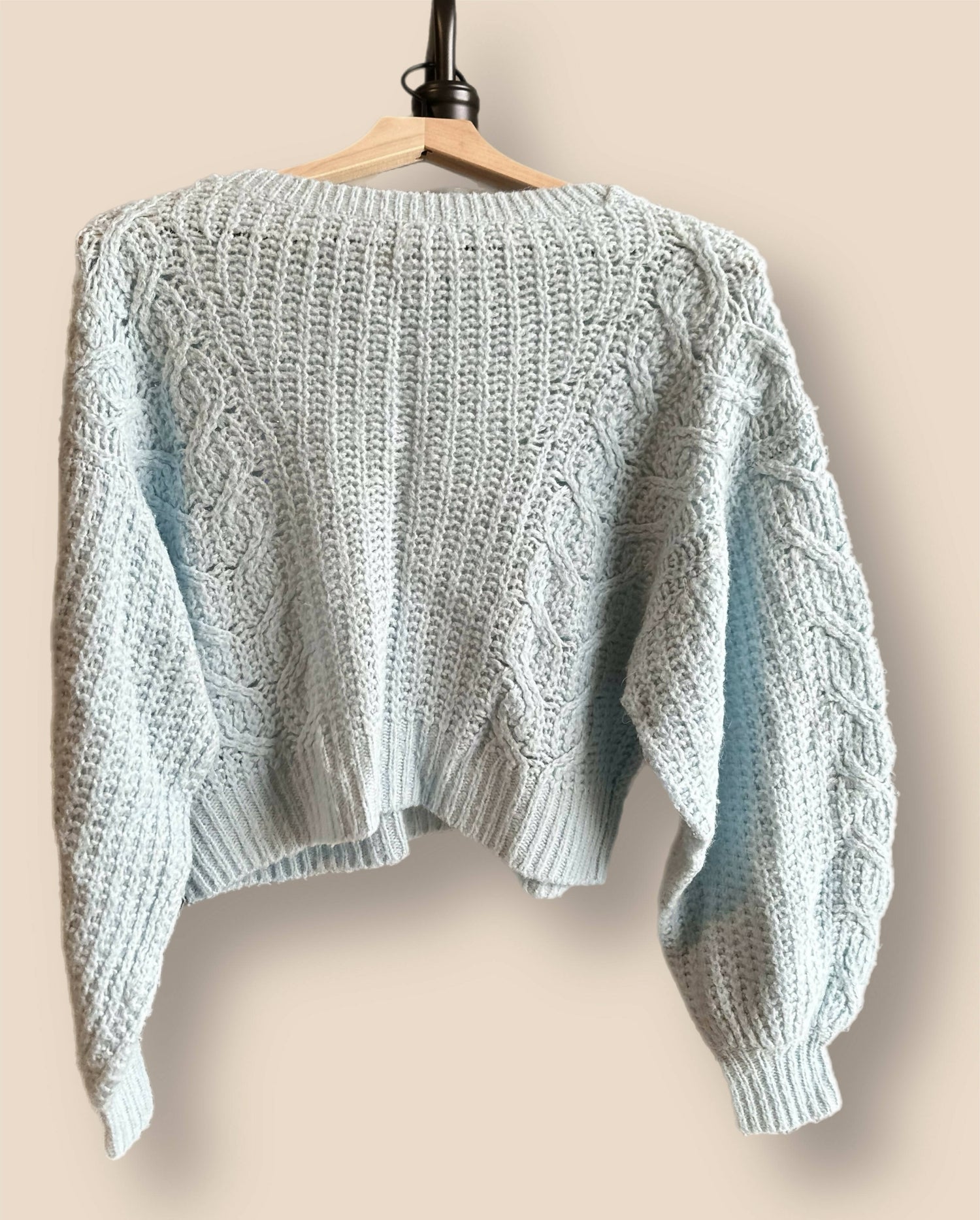 Joie Cropped Pravi Wool Blend Sweater - /Blue