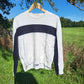 Scotch & Soda Contrast Stripe Side Zip Sweater - Stripes - White Multi/Off White - S