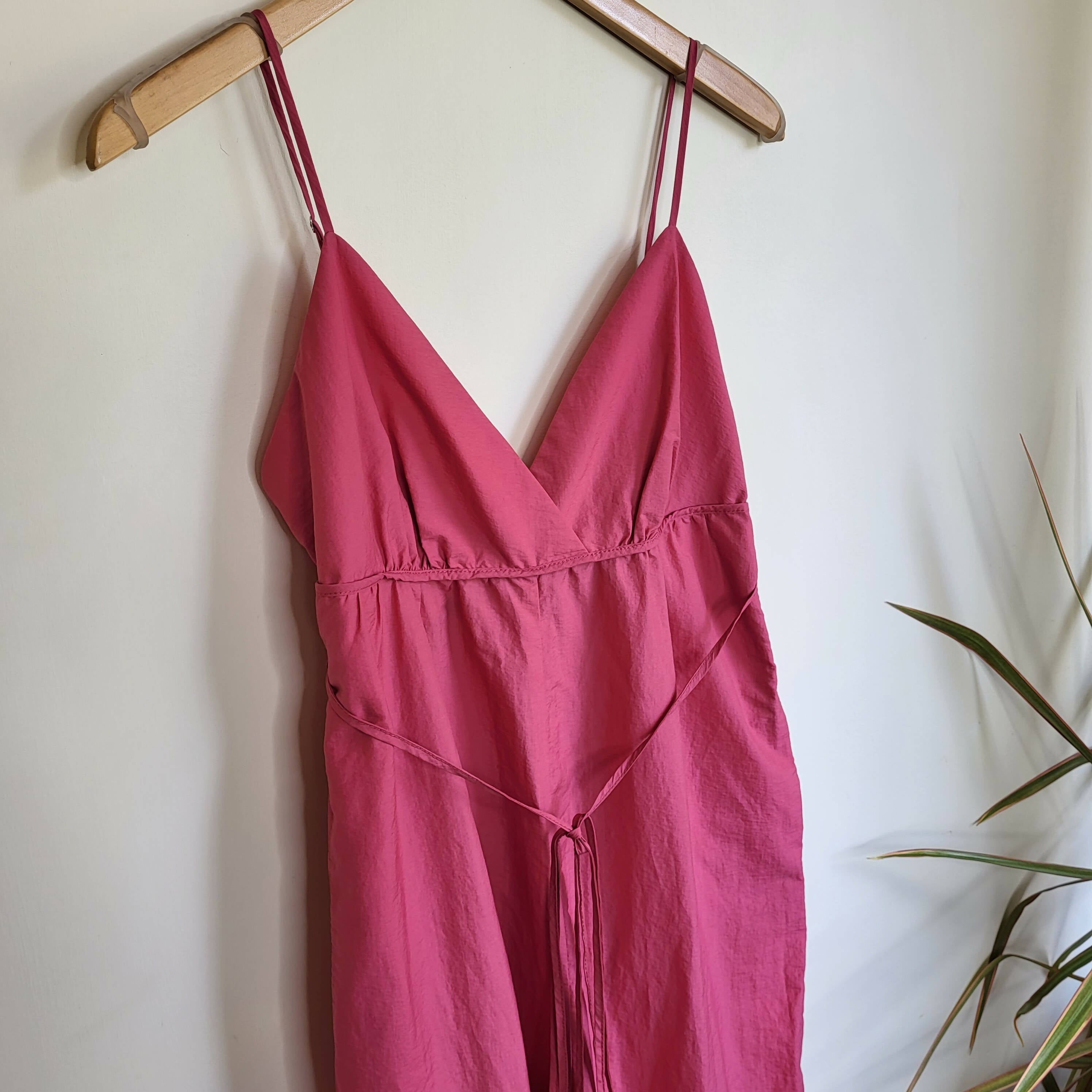 BCBG Maxazria Faux Wrap Wide Leg Jumpsuit - /Pink