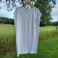 Boden Faye Cap Sleeve T-shirt Dress - Polka Dot - White Multi/White/Gold Foil Spot - 6