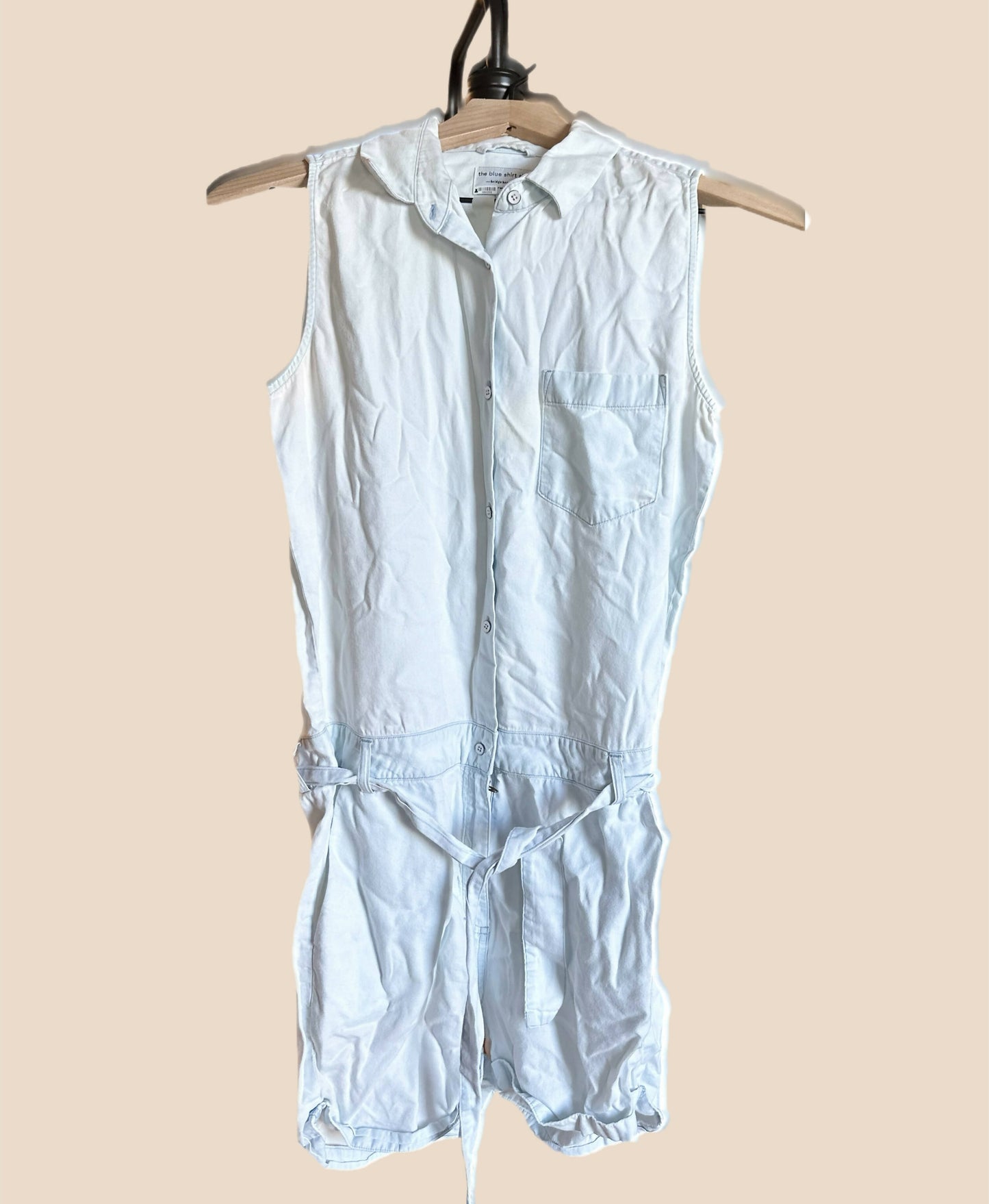 The Blue Shirt Shop Lightwash Chambray Romper - /Blue