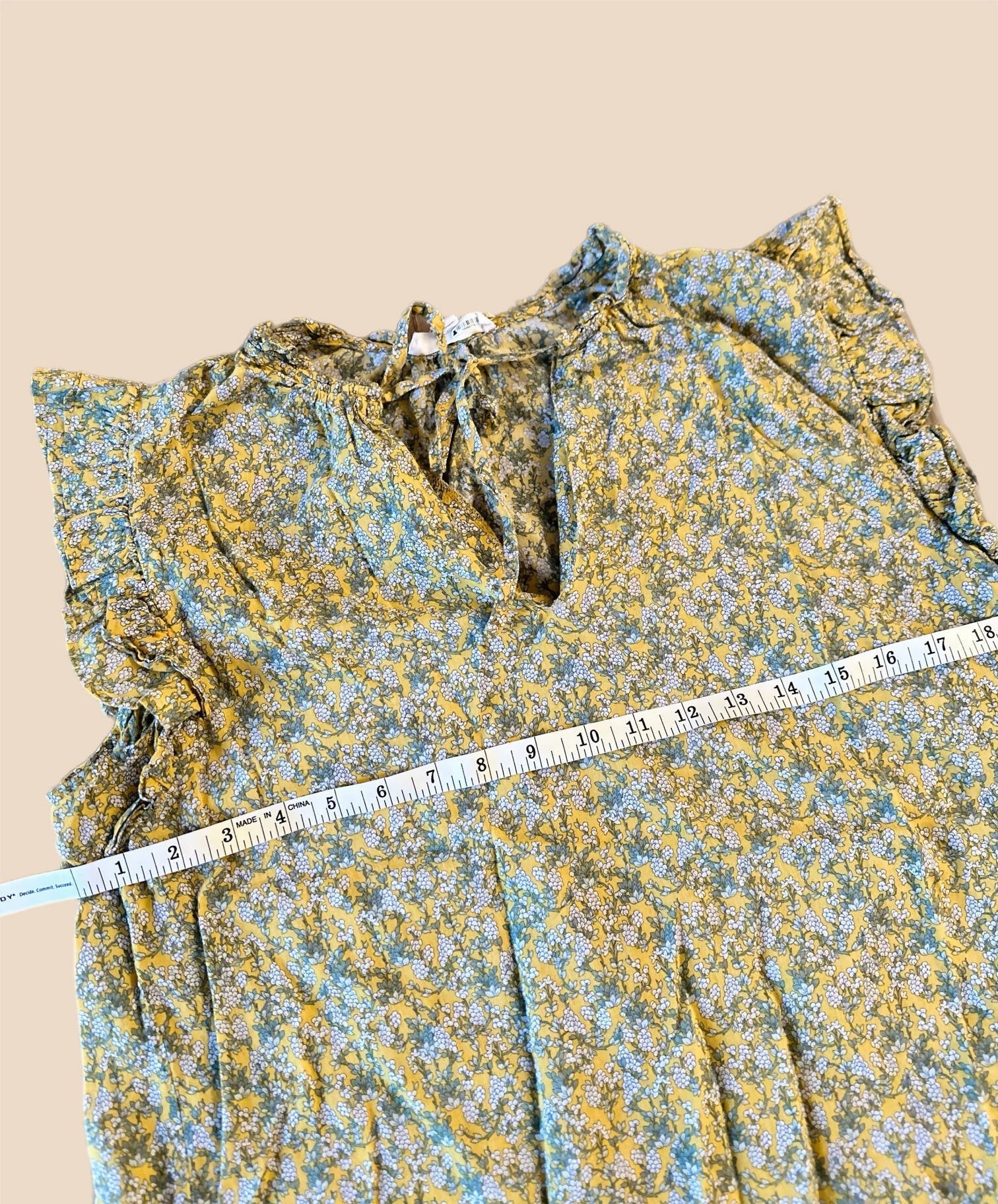 BB Dakota Flutter &amp; Flirt Floral Print Cotton Top - Floral - Yellow Multi/Sunflower Multi