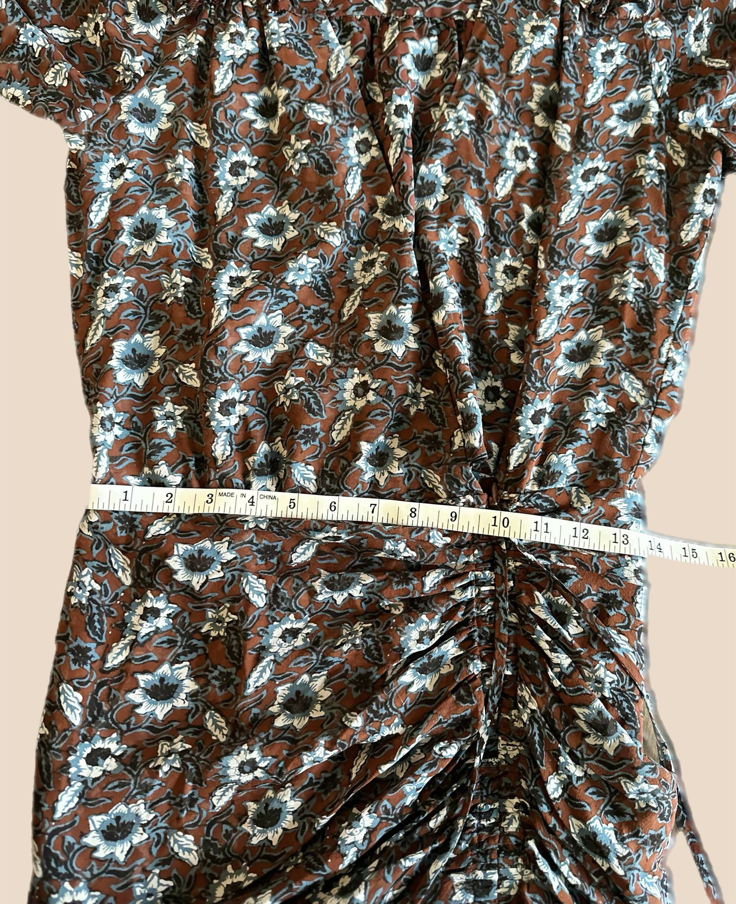 Veronica Beard Anjali Silk Floral Print Mini Dress