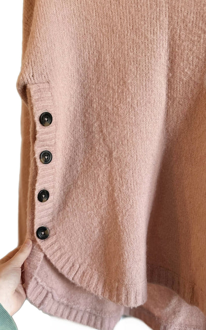 Boden Fluffy Side Button Sweater