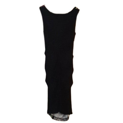Nicole Miller NY Sleeveless Scoop Neck Striped Sheath Dress - Stripes - Black Multi