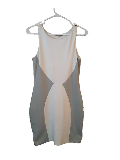 Tart Sleeveless Two Tone Colorblock Sheath Dress - /White Multi