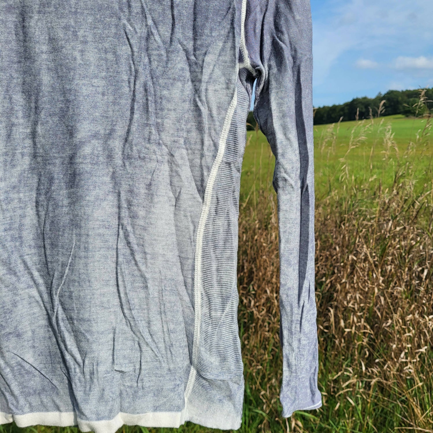 Kokun Overdyed Fitted Cashmere Crew Neck - Silver - XL