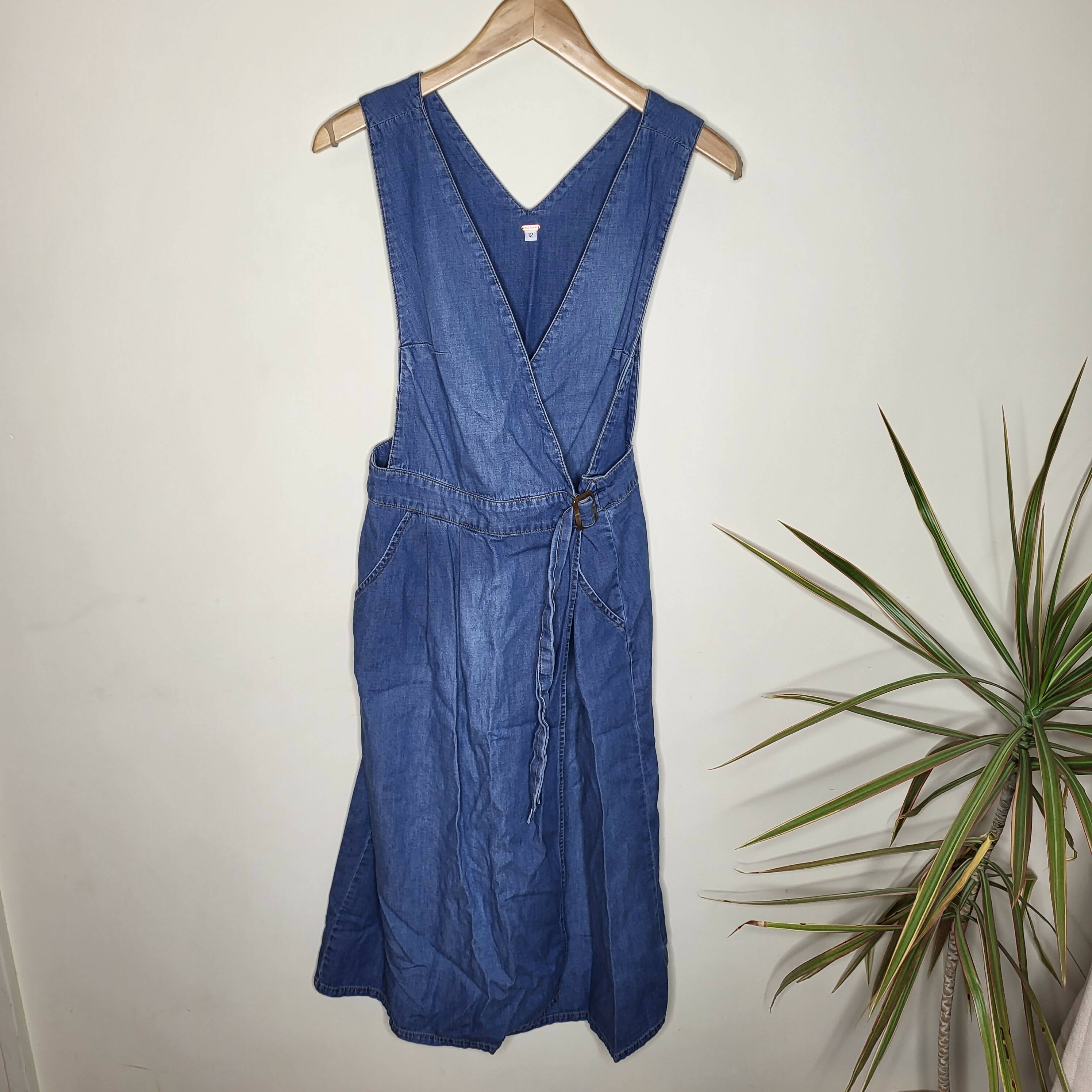 Free People Denim Wrap Dress