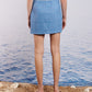 Ocean Jewel Tweed Mini Skirt