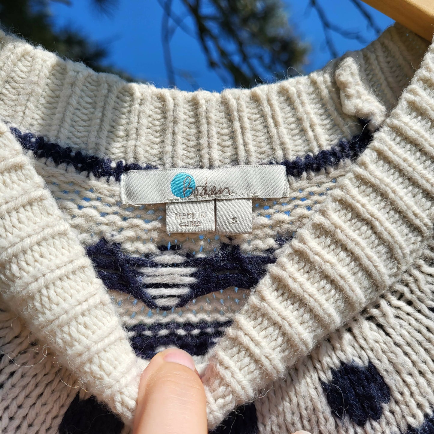 Boden Rhea Fair Isle Sweater