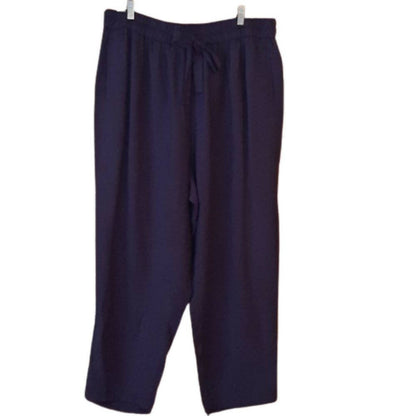 1. State Linen Ankle Pants - /Navy