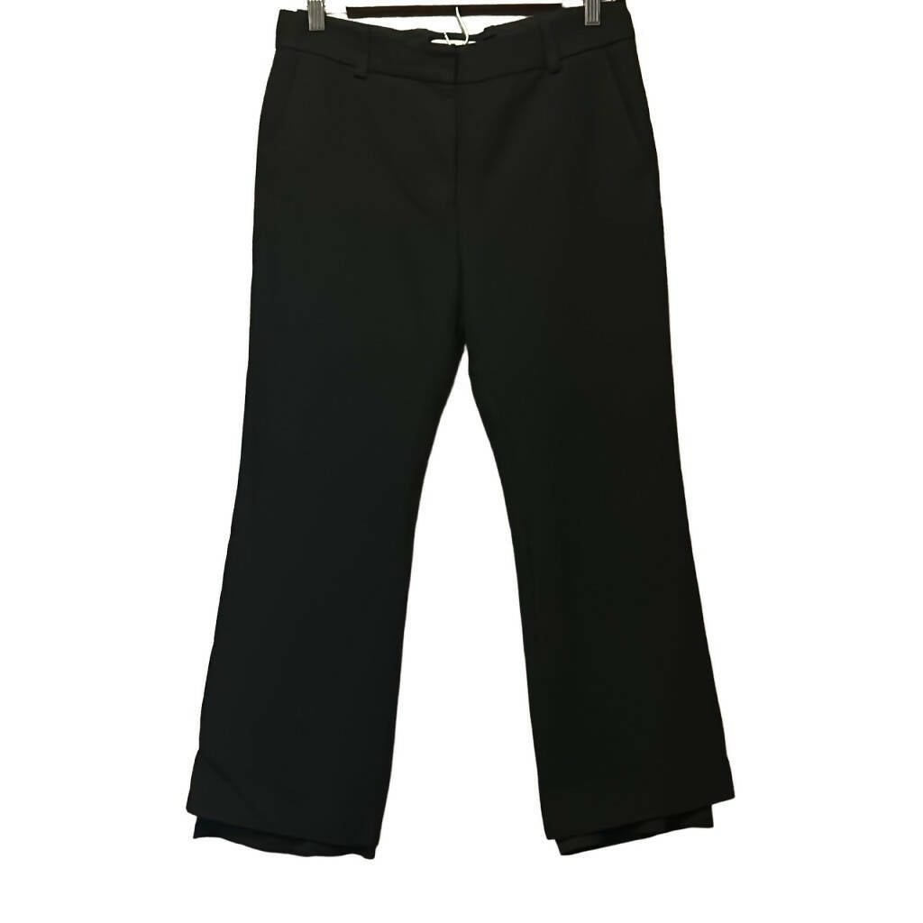 3.1 Phillip Lim Mid-Rise Cropped Flared Trouser - Black