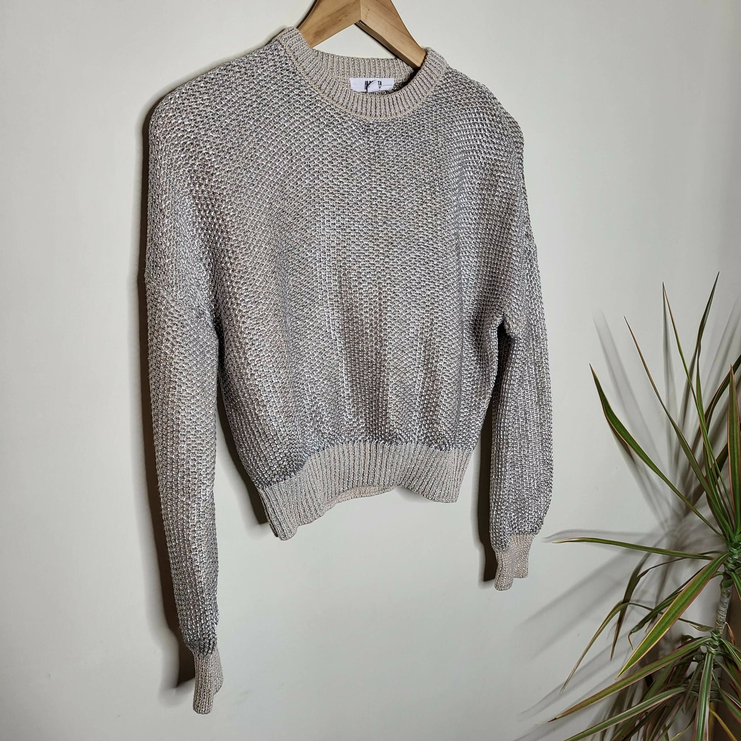 BB Dakota by Steve Madden Heat is On Sweatercream Champagne cropped sweater