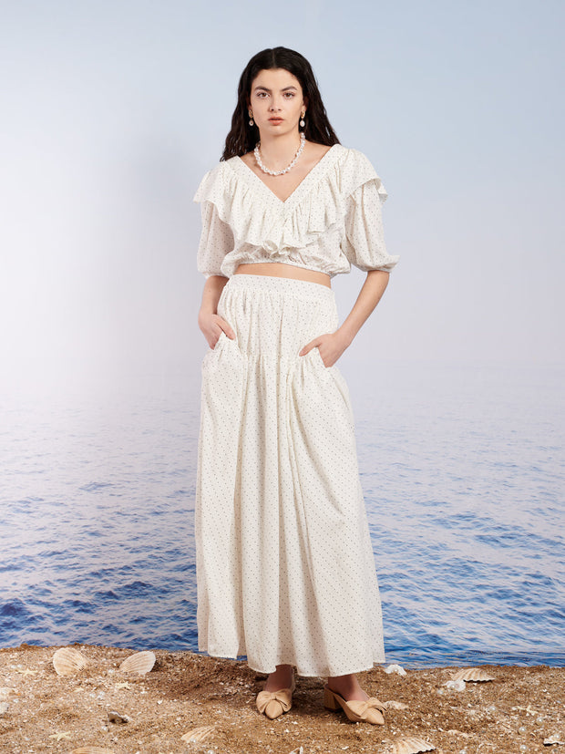 Seashells Ruffle Top