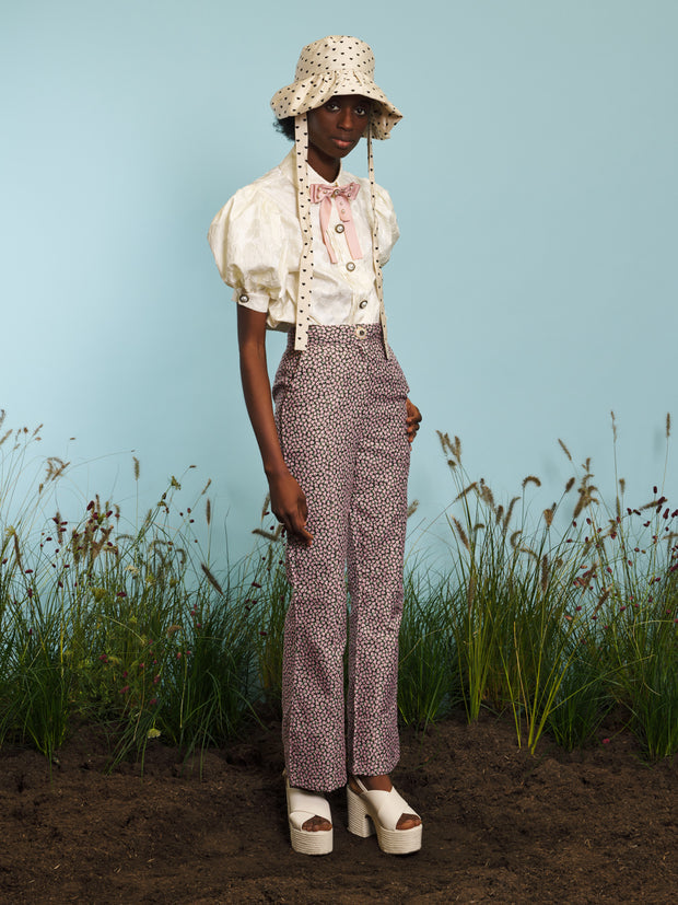 Harvest Jacquard Flared Trousers