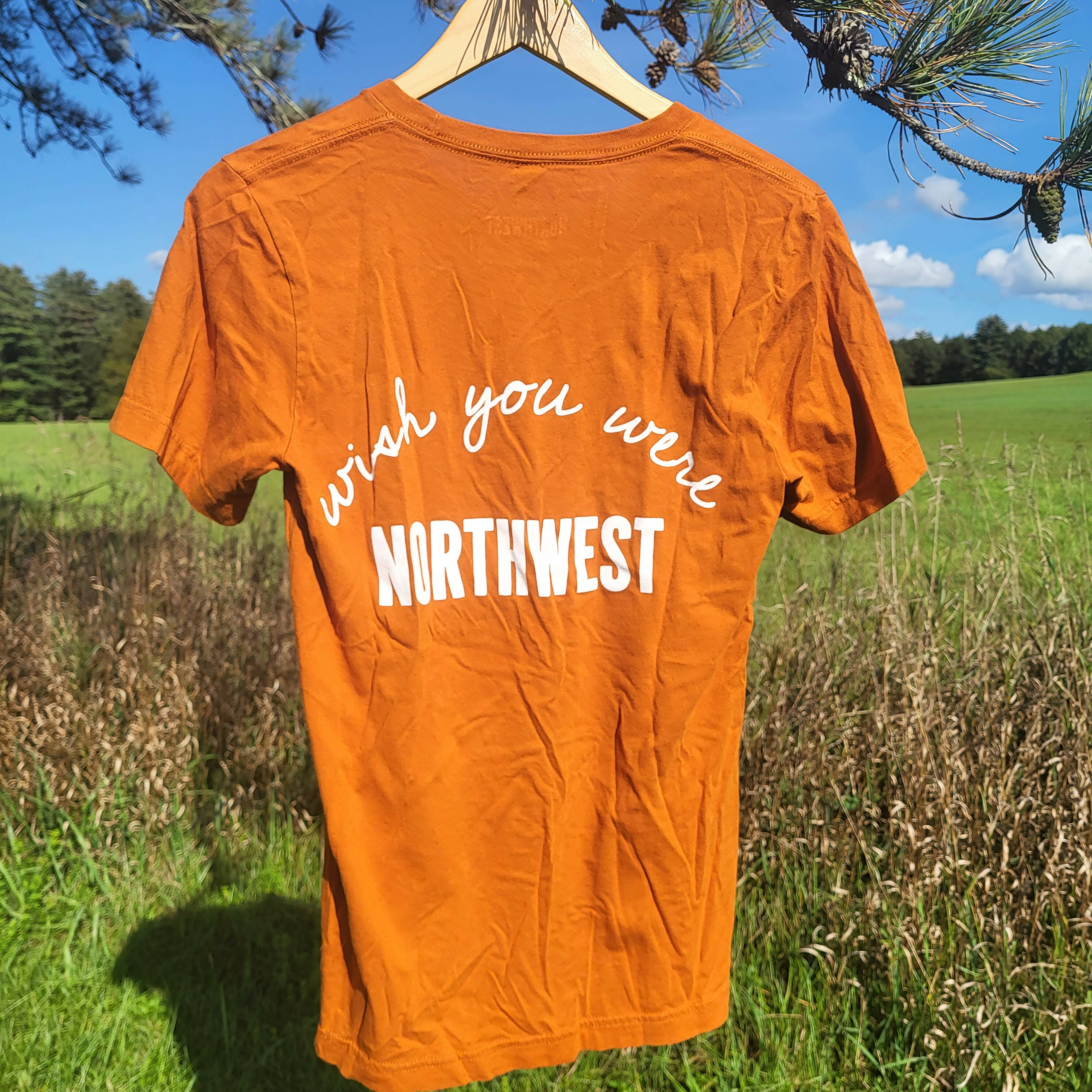 Wish You Were Northwest Wish Tee - /Orange - S