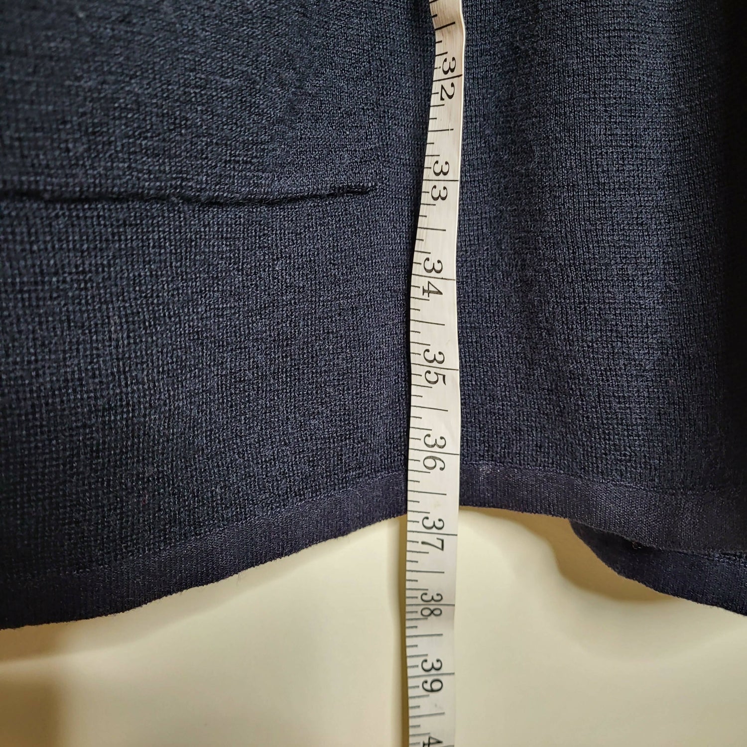 Scotch &amp; Soda Navy Stripe detail knitted blazer
