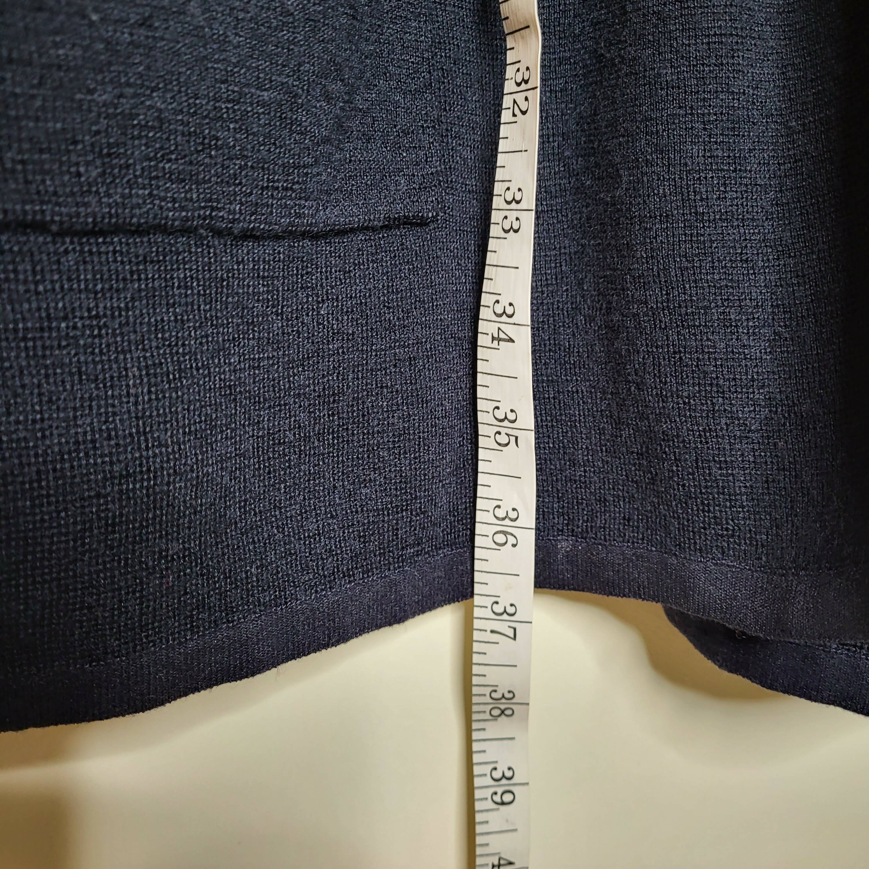 Scotch &amp; Soda Navy Stripe detail knitted blazer