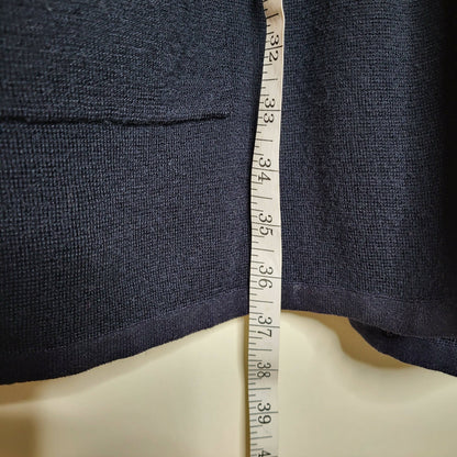 Scotch &amp; Soda Navy Stripe detail knitted blazer