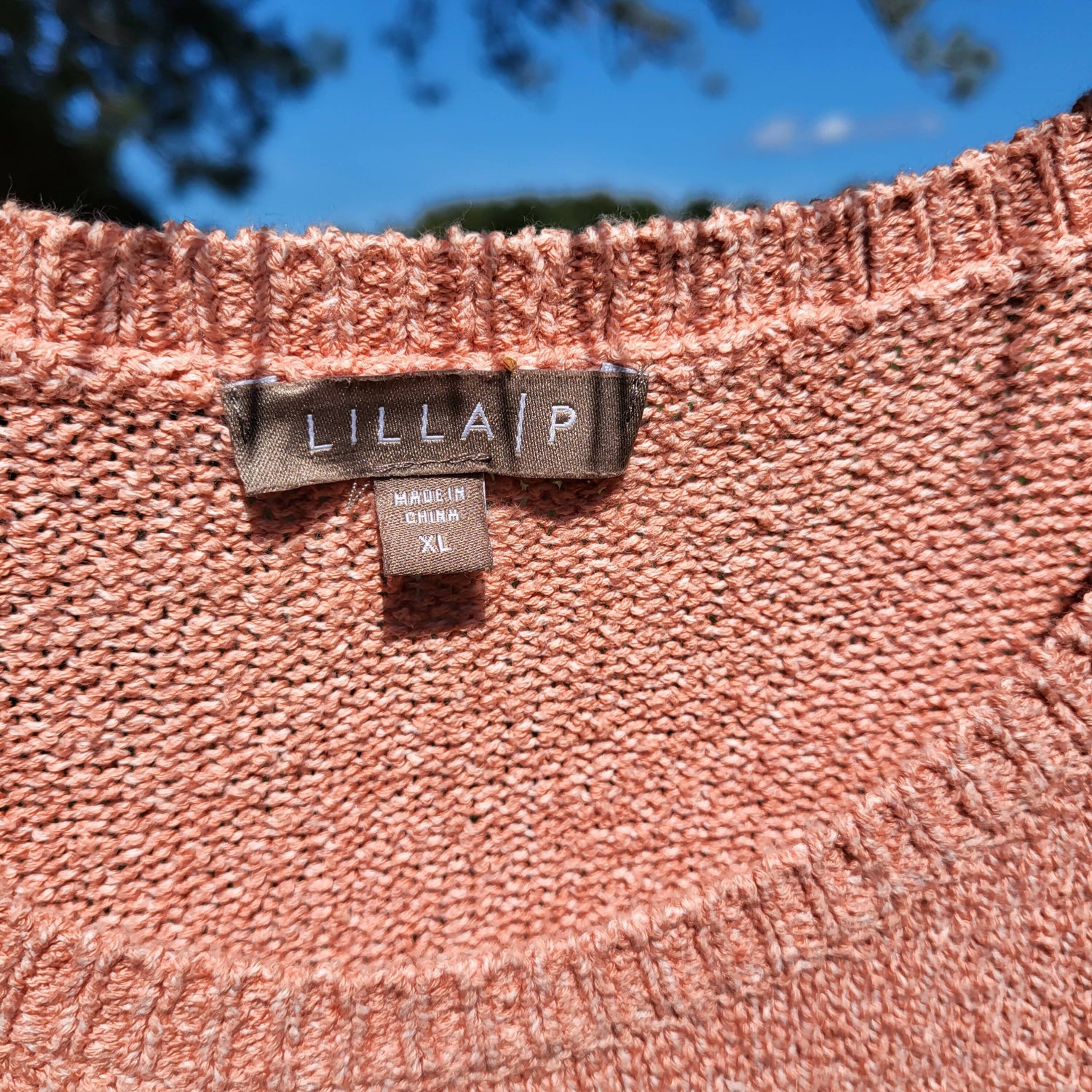 Lilla P Crewneck Puff Sleeve Sweater - /Pink - XL