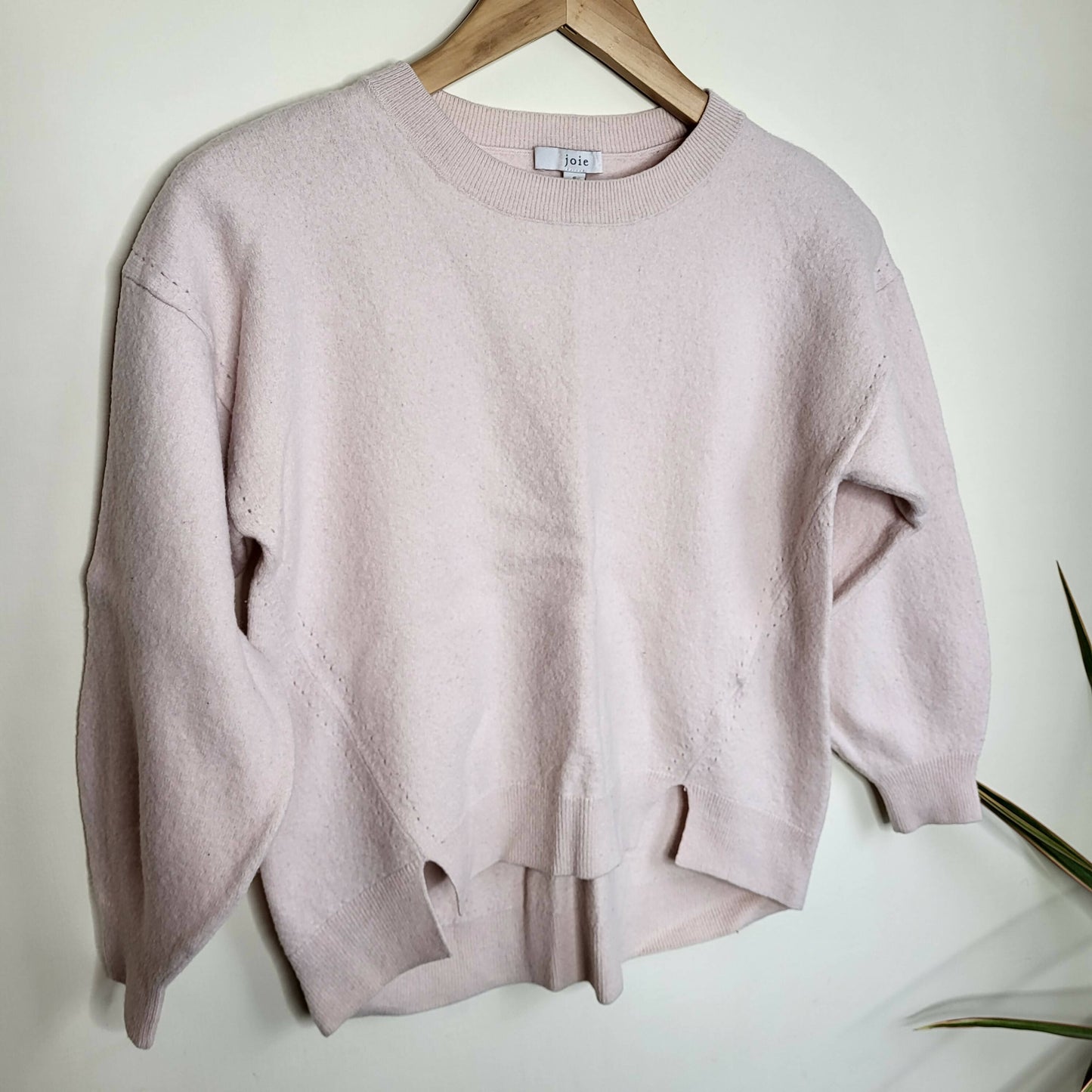 Joie Wool Split Hem Pullover - /Pink