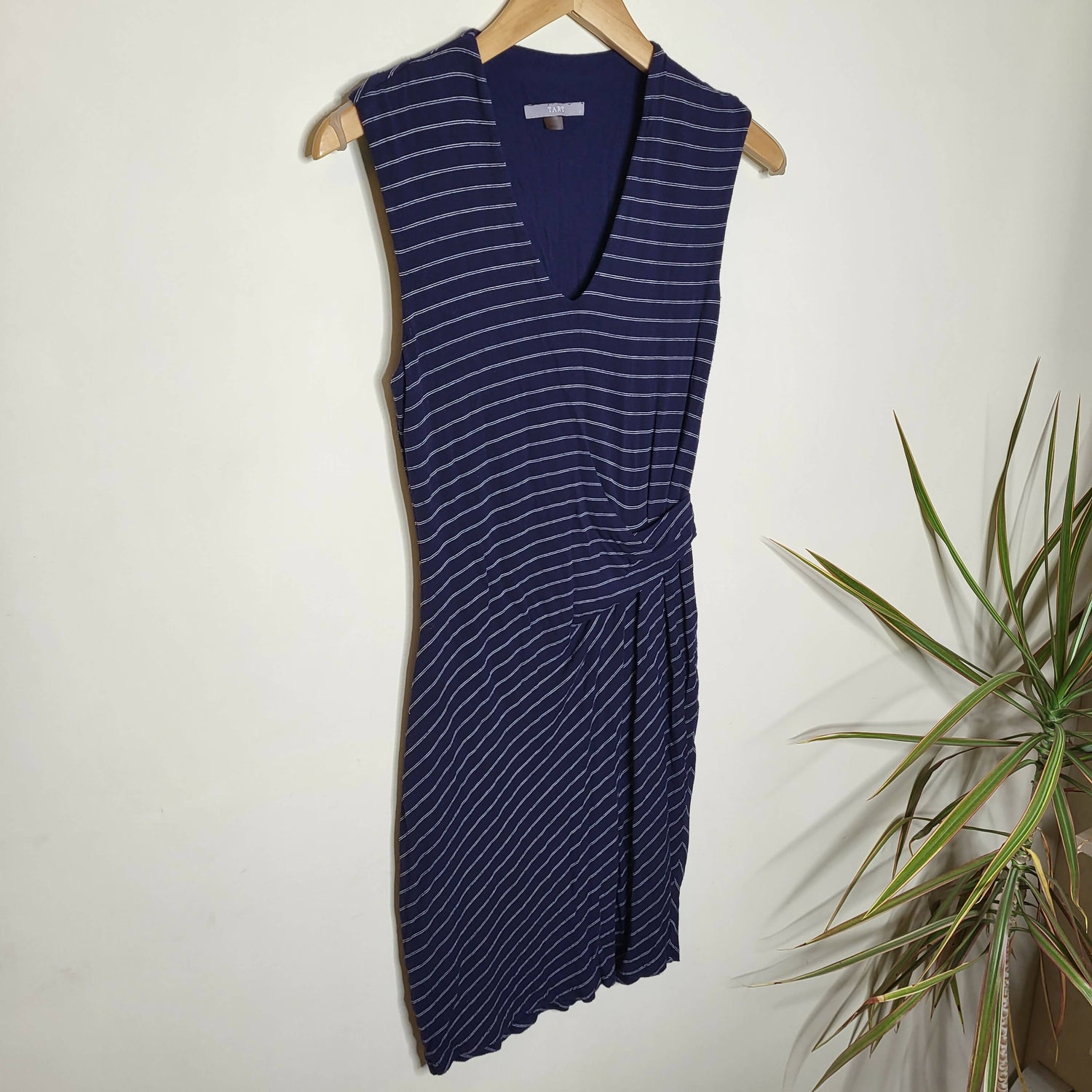 Tart Tart Navy Stripe Dress with White Stripes